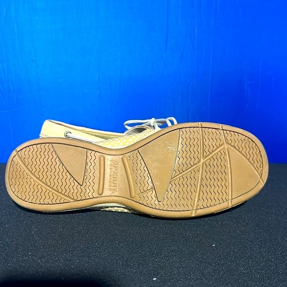 SPERRY TOP SIDER STS90317 2 Eye Tan Beige Leather Slip On Boat Shoes Women's 9.0 - Picture 5 of 10
